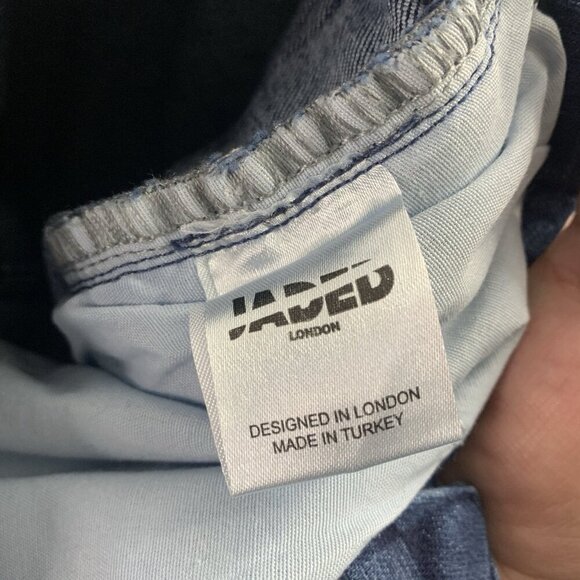 Jaded London Jeans Womens 25x26” Skinny Flare Retro Print Checkered Floral Denim - Picture 13 of 16